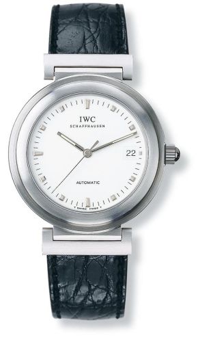 IWC - IW3528-08  Da Vinci SL Stainless Steel / White / Croco