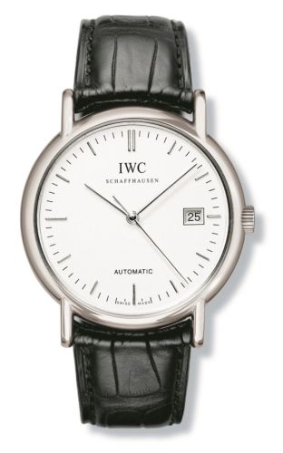 IWC - IW3533-01  Portofino Automatic / Stainless Steel / White / Strap