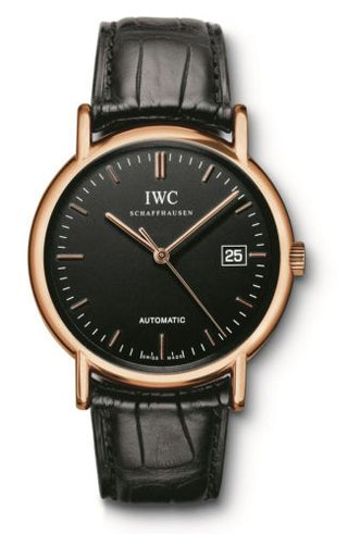 IWC - IW3533-18  Portofino Automatic / Rose Gold / Black / Strap