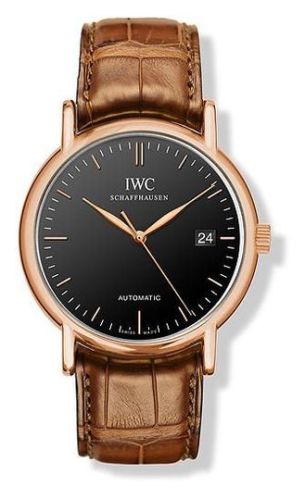 IWC - IW3533-26  Portofino Automatic / Rose Gold / Black / Strap