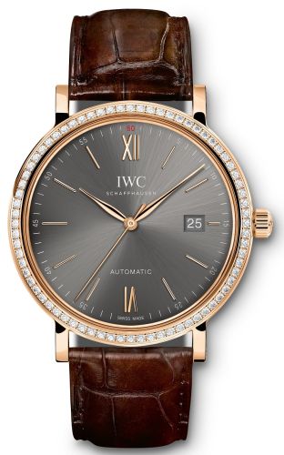 IWC - IW3565-16  Portofino Automatic Red Gold / Ardoise / Diamond