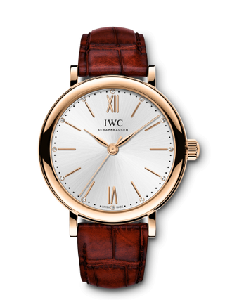 IWC - IW3574-01  Portofino 34 Rose Gold / Silver / Santoni