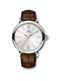 IWC - IW3574-03  Portofino 34 Stainless Steel / Silver / Santoni