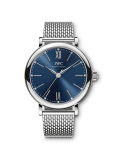 IWC - IW3574-04  Portofino 34 Stainless Steel / Blue / Mesh