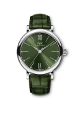 IWC - IW3574-05  Portofino 34 Stainless Steel / Green / Santoni