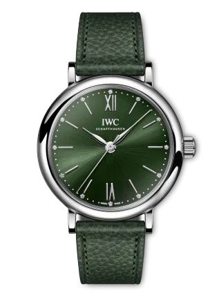 IWC - IW3574-12  Portofino 34 Stainless Steel / Green