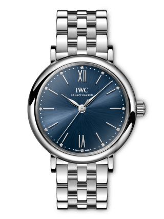 IWC - IW3574-13  Portofino 34 Stainless Steel / Blue / Bracelet