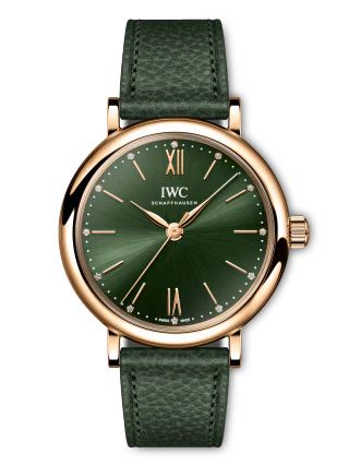 IWC - IW3574-15  Portofino 34 Red Gold / Green