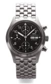 IWC - IW3706-07  Pilot's Watch Chronograph Stainless Steel / Black / English / Bracelet