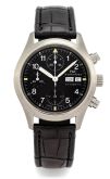 IWC - IW3706-03  Pilot's Watch Chronograph Stainless Steel / Black / English / Strap