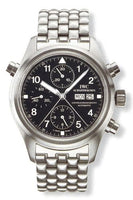 IWC Pilot's Watch Doppelchronograph Stainless Steel / Black / French / Bracelet (IW3711-17)