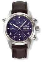 IWC Pilot's Watch Doppelchronograph Stainless Steel / Black / Italian / Strap (IW3711-25)