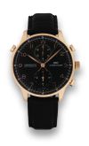 IWC - IW3712-10  Portuguese Chrono-Rattrapante Rose Gold / Black