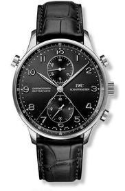 IWC - IW3712-13  Portugieser Chrono-Rattrapante Stainless Steel / Cortina