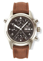 IWC Pilot's Watch Doppelchronograph Stainless Steel / Black / English / Strap (IW3713-05)