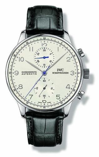 IWC - IW3714-05  Portuguese Chrono-Automatic White Gold / Silver