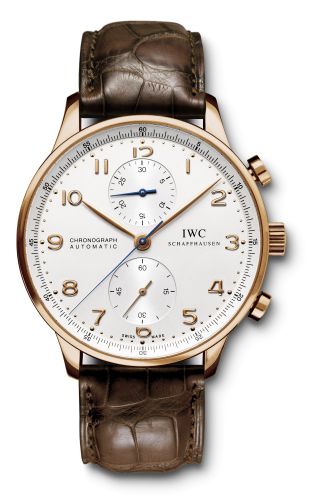 IWC - IW3714-09  Portuguese Chrono-Automatic Rose Gold / Silver