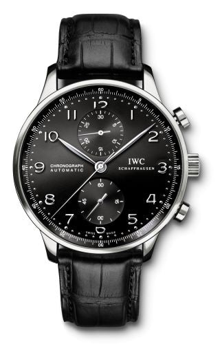 IWC - IW3714-13  Portuguese Chrono-Automatic White Gold / Black