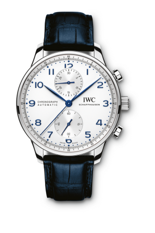 IWC - IW3714-46  Portuguese Chrono-Automatic Stainless Steel / Silver