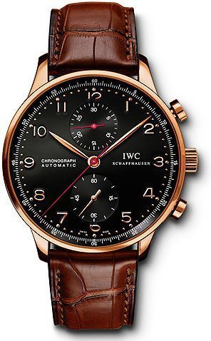 IWC - IW3714-69  Portuguese Chrono-Automatic Rose Gold / Concours Reine Elisabeth 2008