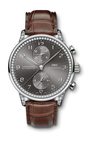 IWC - IW3714-74  Portuguese Chrono-Automatic White Gold / 108 Diamond