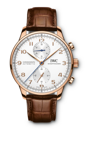 IWC - IW3714-80  Portuguese Chrono-Automatic Red Gold / Silver