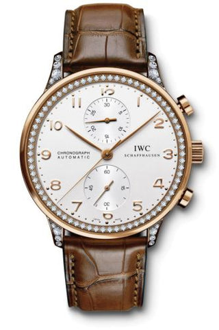 IWC - IW3714-85  Portugieser Chrono-Automatic Red Gold / Silver / Diamond