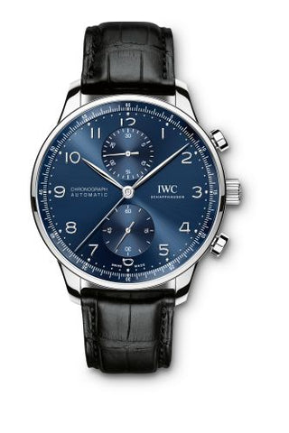 IWC - IW3714-91  Portuguese Chrono-Automatic Stainless Steel / Blue