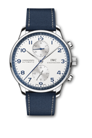 IWC Portugieser Chronograph Stainless Steel / Silver - Blue (IW3714-92)