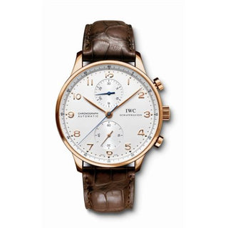 IWC - IW3714-02  Portuguese Chrono-Automatic Rose Gold / Silver