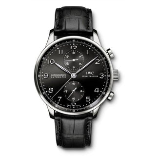 IWC - IW3714-38  Portuguese Chrono-Automatic Stainless Steel / Black