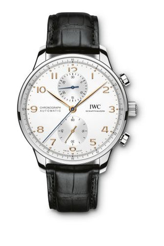 IWC - IW3716-04  Portugieser Chronograph Stainless Steel / Silver - Rose