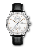 IWC - IW3716-04  Portugieser Chronograph Stainless Steel / Silver - Rose