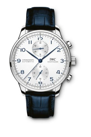 IWC - IW3716-05  Portugieser Chronograph Stainless Steel / Silver - Blue