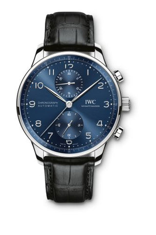 IWC - IW3716-06  Portugieser Chronograph Stainless Steel / Blue