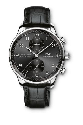 IWC - IW3716-09  Portugieser Chronograph Stainless Steel / Black