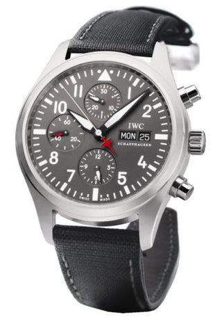 IWC - IW3717-14  Pilot's Watch Chronograph Stainless Steel / Patrouille Suisse