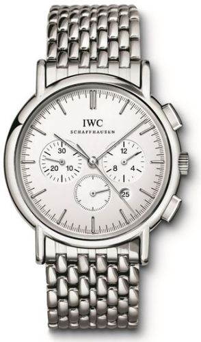 IWC - IW3724-03  Portofino Chronograph MecaQuartz Stainless Steel / Silver / Bracelet