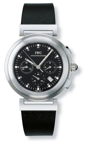 IWC - IW3728-04  Da Vinci SL Chronograph MecaQuartz Stainless Steel Brushed / Black / Desmopan