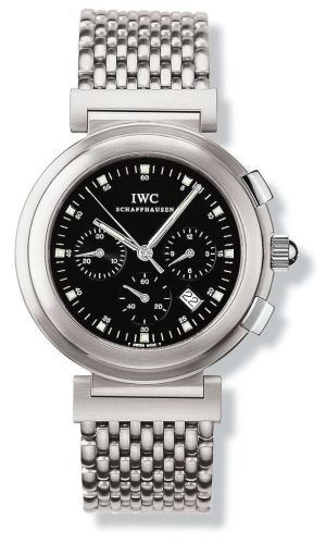 IWC - IW3728-05  Da Vinci SL Chronograph MecaQuartz Stainless Steel Brushed / Black / Bracelet