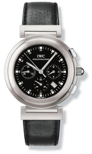 IWC - IW3728-06  Da Vinci SL Chronograph MecaQuartz Stainless Steel Brushed / Black / Nappa