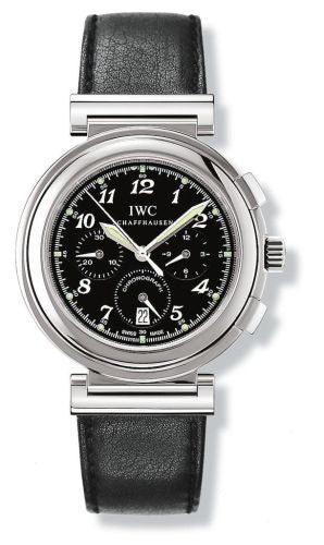 IWC - IW3728-10  Da Vinci SL Chronograph MecaQuartz Stainless Steel / Black Breguet / Nappa