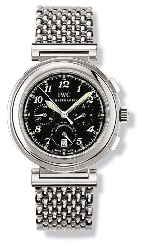 IWC - IW3728-11  Da Vinci SL Chronograph MecaQuartz Stainless Steel / Black Breguet / Bracelet