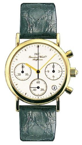 IWC - IW3730-08  Portofino Lady Chronograph MecaQuartz Yellow Gold / White / Alligator