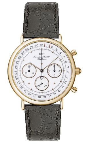 IWC - IW3731-01  Portofino Chronograph MecaQuartz Yellow Gold / White / Alligator