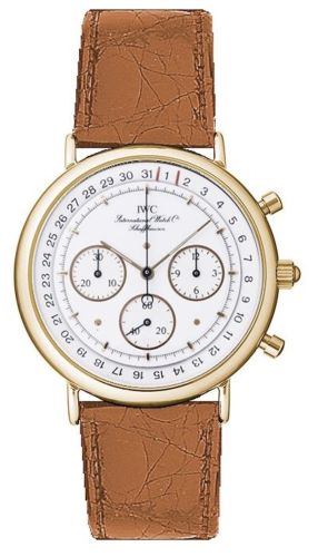 IWC - IW3731-02  Portofino Chronograph MecaQuartz Yellow Gold / White / Alligator