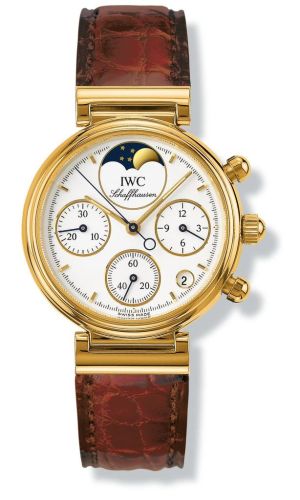 IWC - IW3736-01  Kleine Da Vinci Yellow Gold / White / Brown Croco