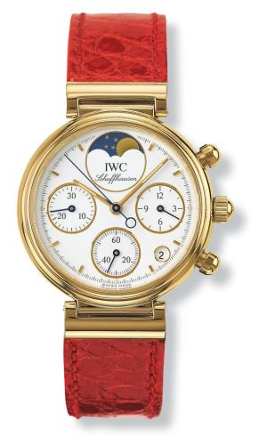 IWC - IW3736-03  Kleine Da Vinci Yellow Gold / White / Red Croco