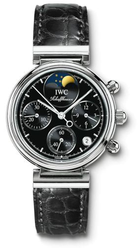 IWC - IW3736-13  Kleine Da Vinci Stainless Steel / Black / Croco