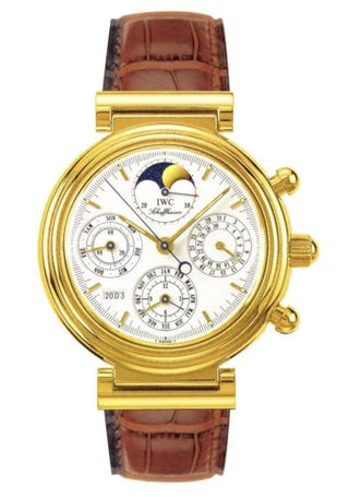 IWC - IW3750-02  Da Vinci Perpetual Yellow Gold / White / Italian